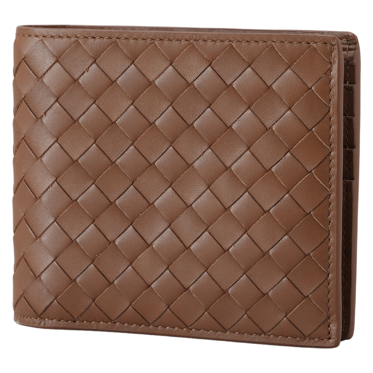 BOTTEGA VENETA(USED)보테가베네타 인트레치아토 남성 반지갑 브라운